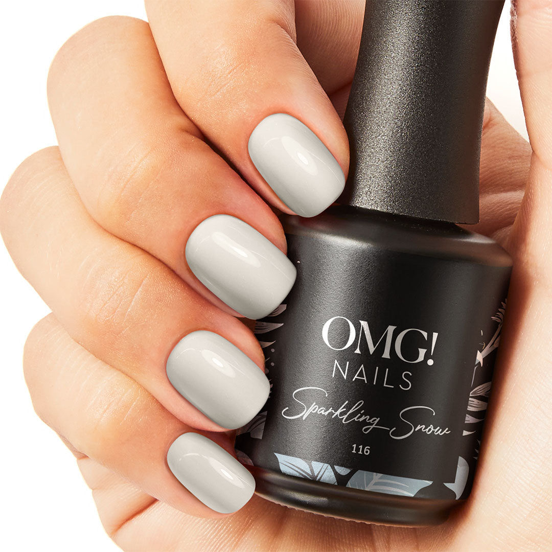 Glitzernder Schnee-Gel-Nagellack